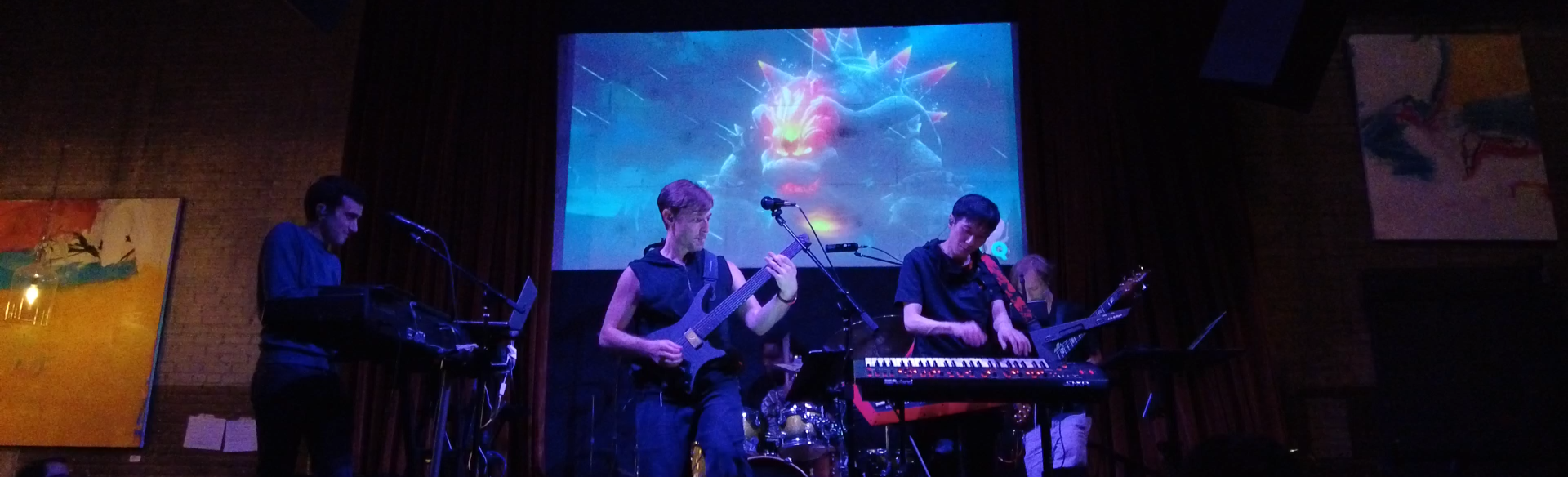 Abandon Quest on stage with synchronized game visuals